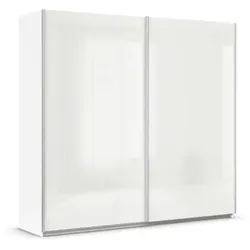 rauch ORANGE Schwebetürenschrank Quadra 225 x 210 cm Glas Weiß