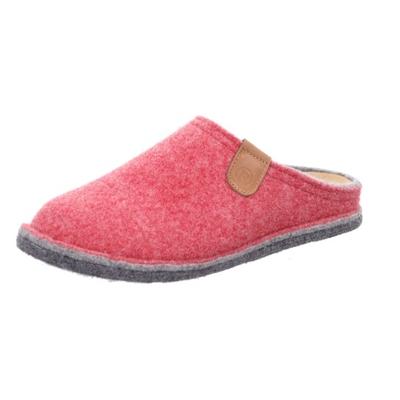 Pantoffel ROHDE "CALMYS N15", Damen, Gr. 39, Filz, rot, meliert, Schuhe, Clog, Hausschuh, Homeslipper, Filz in melierter Optik