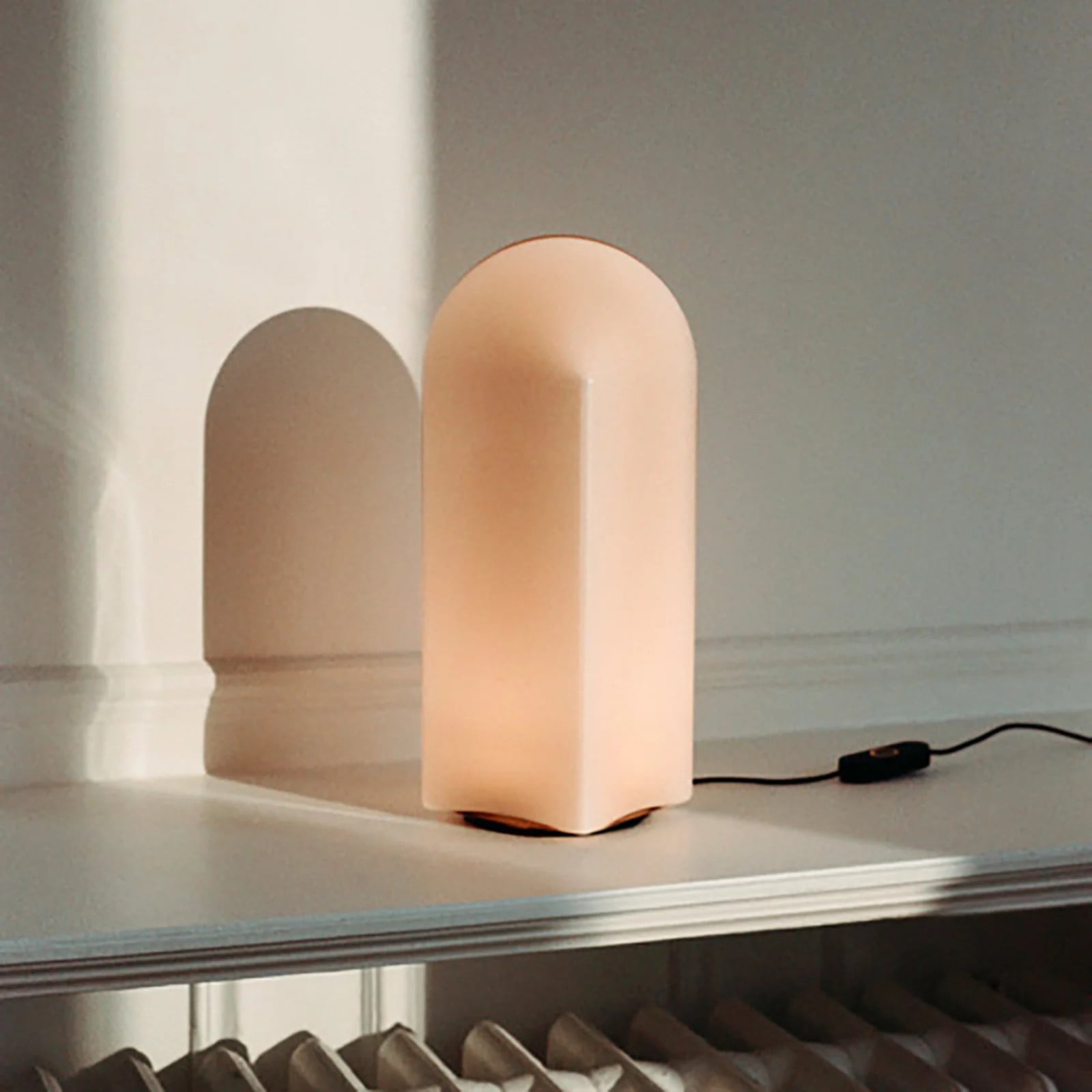 HAY Parade 320 Taffellamp - Blush Pink - Glas