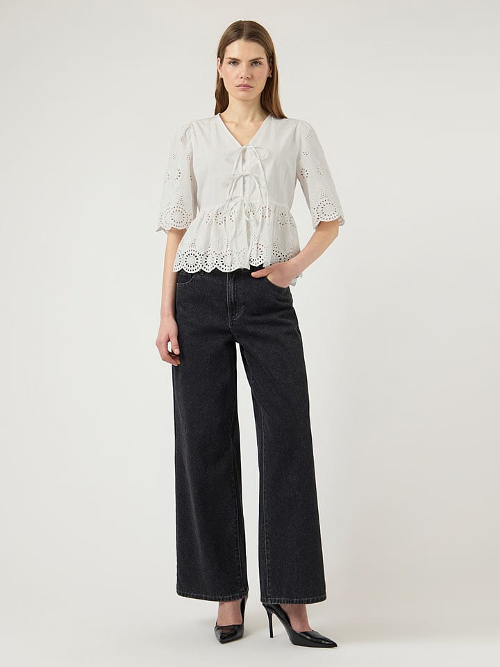 YAS Bluse in Weiß - 36