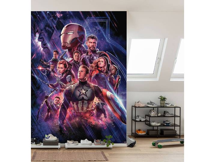 Papier peint Avengers Endgame 184 x 254 x 0cm Multicolore