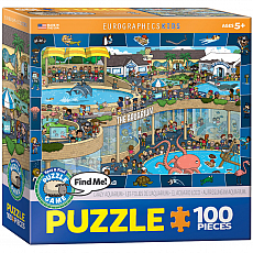 eurographics Puzzle - Aufregung im Aquarium - Spot and Find - 100 Teile 301235