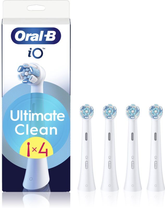 Oral-B iO Ultimate Clean têtes de remplacement pour brosse à dents White 4 pcs