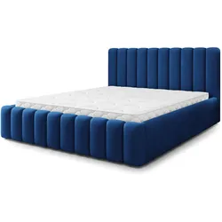 POLSTERBETT DINESE 160x200 cm mit Bettkästen - Blau