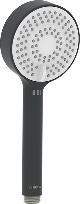 Hansabasicjet Handbrause 4463030033 3-strahlig, mattschwarz, d= 95mm, 3-strahlig