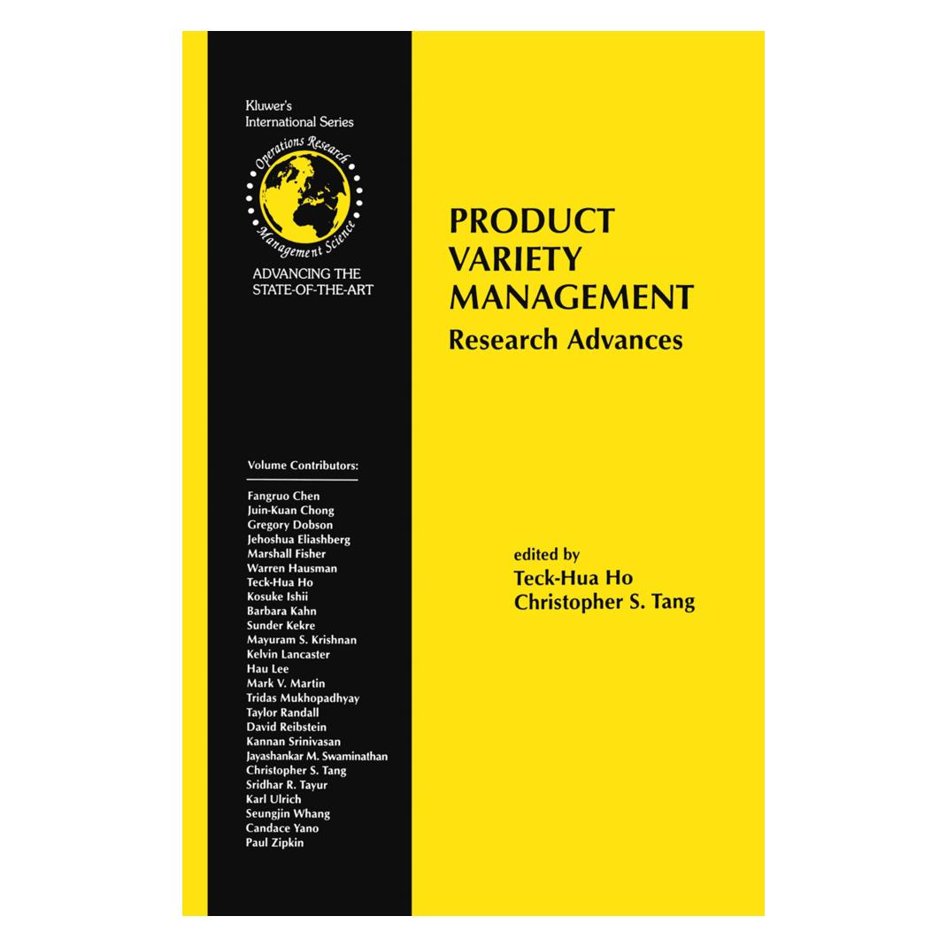 Springer Product Variety Management (Englisch, Softcover, Christopher S. Tang, Teck-Hua Ho) (55520027)