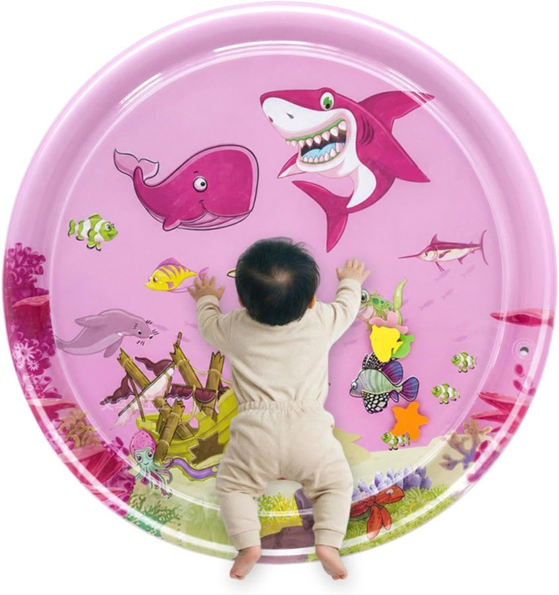 Opblaasbare Waterspeelmat voor Kinderen met Koelgel - Meerkleurig - Diameter: 100 cm