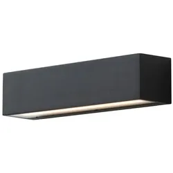 WILLY Wandleuchte Bi-Emission LED 15W, 3000K-4000K CCT-Schalter, IP54, Anthrazit Struktur aus Aluminiumdruckguss - Rossini Illuminazione