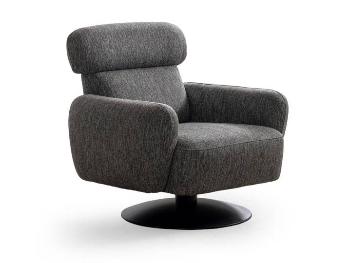 JVmoebel Sessel Sessel Modern Grau Designer-Sessel Komfortabel Stoff Minimalismus (1-St)