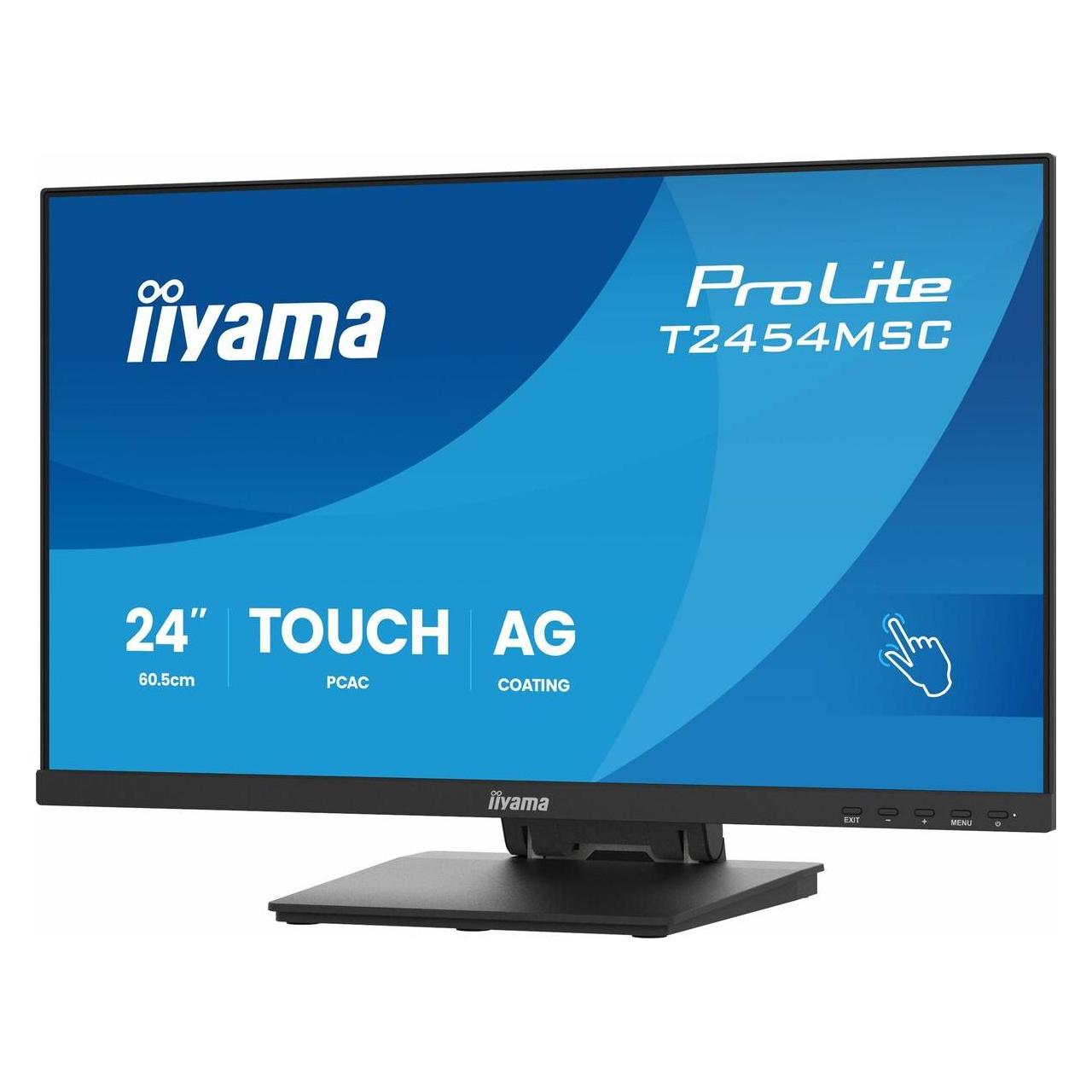 iiyama TFT T2454MSC 60.5cm PCAP 24"/1920x1080/HDMI/DP/2xUSB/TOUCH (T2454MSC-B3AG)