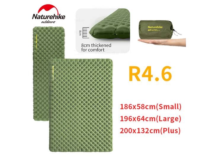 Naturehike Matelas Gonflable Léger En Plein Air Voyage Randonnée Camping Coussin 20D Nylon TPU Couchage Pad 1 Personne Air Mat