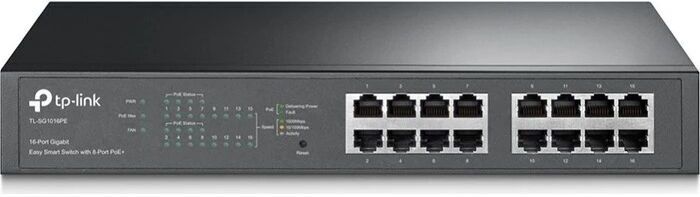 TP-Link TL-SG1016PE Desktop-Gigabit-Switch   schwarz - Refurbished