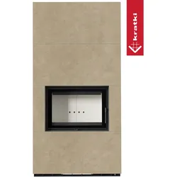 Kaminbausatz KRATKI FLOKI BOX 8 kW Ø 160 Quarzsinter FOKOS RENA