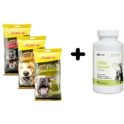 Calm Support – Unterstützung bei Stressanzeichen und Verhaltensstörungen, 90 Kapseln + JOSERA Loopies MIX 3x150g