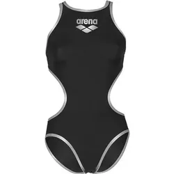 ARENA Damen Sport Badeanzug One Biglogo, Größe 42 in Schwarz Schwarz