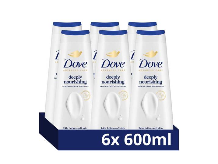 Dove Advanced Care Diep Voedende Douchegel - 6 x 600 ml