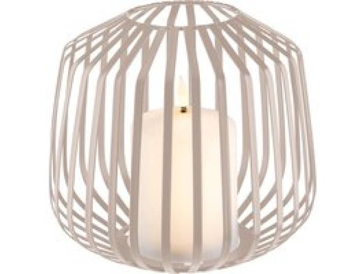 LIVARNO® Bougie LED dans une corbeille métallique (beige)
