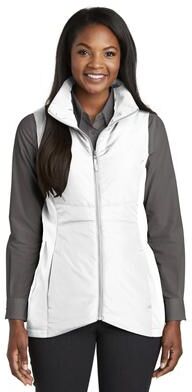 Port Authority L903 Women's Collective Insulated Vest in White size 4XL   Polyester