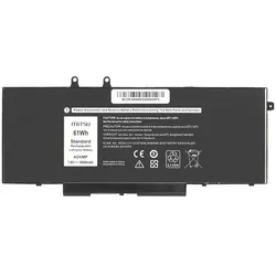 Movano #MITSU DELL 4GVMP 8000 mAh (61Wh) 7,6V (7,4V) (8000 mAh), Notebook Akku, Schwarz