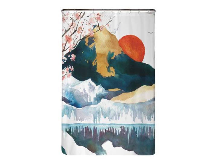 Recycling-Duschvorhang Japan Microfaser Multicolor 120 x 200cm