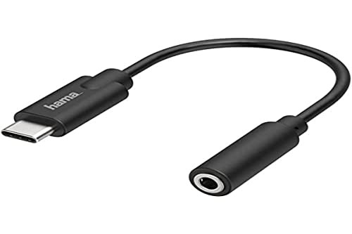 Hama Audio-adapter USB-C naar 3,5 mm jack, zwart