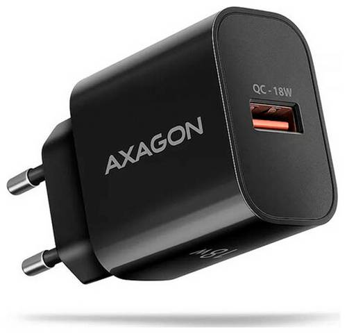 AXAGON USB Ladegerät 18W 1x USB-A Quick Charge 2.0, Quick Charge 3.0, Fast Charge, Adaptive Fast Charge