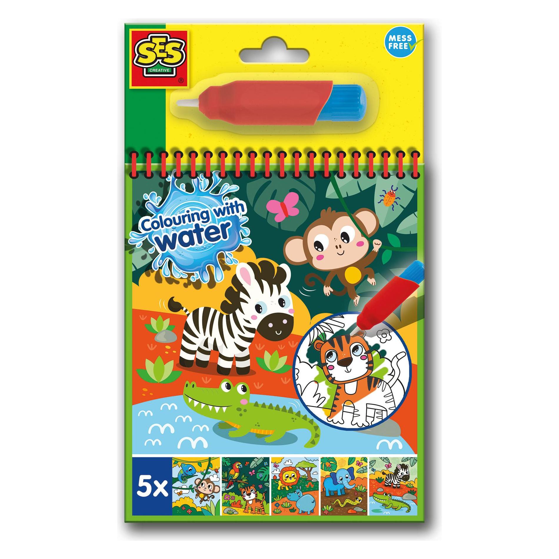 Ses Malbuch Malen mit Wasser Safari (00131)