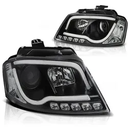 Scheinwerfer DRL LED Tagfahrlicht passend für Audi A3 8P 8PA Bj. 08-12 Schwarz LTI
