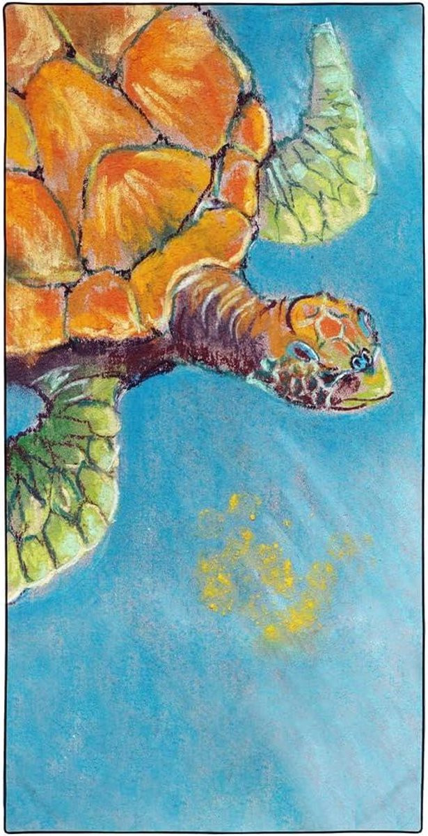 Oranje Sneldrogende Strandhanddoek van Lichtgewicht Microvezel - 90 x 180 cm