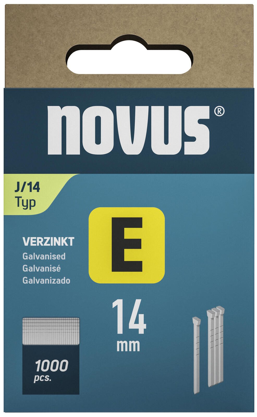 novus Tackerklammern Nägel 14 mm 044-0088