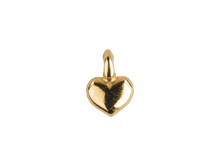 Rayher Metall-Mini Anhänger Herz 7 × 5 mm 6 Stück