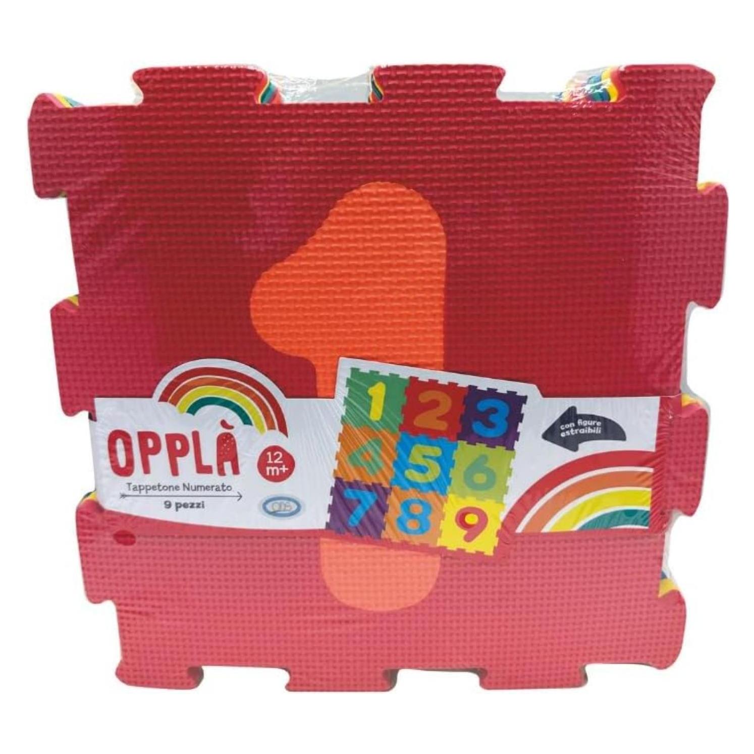 ODS Bidibimbi - Tappetone Puzzle da 9 pz.numeri staccabili, 9 mattonelle (32 x 32 cm) (58014487)