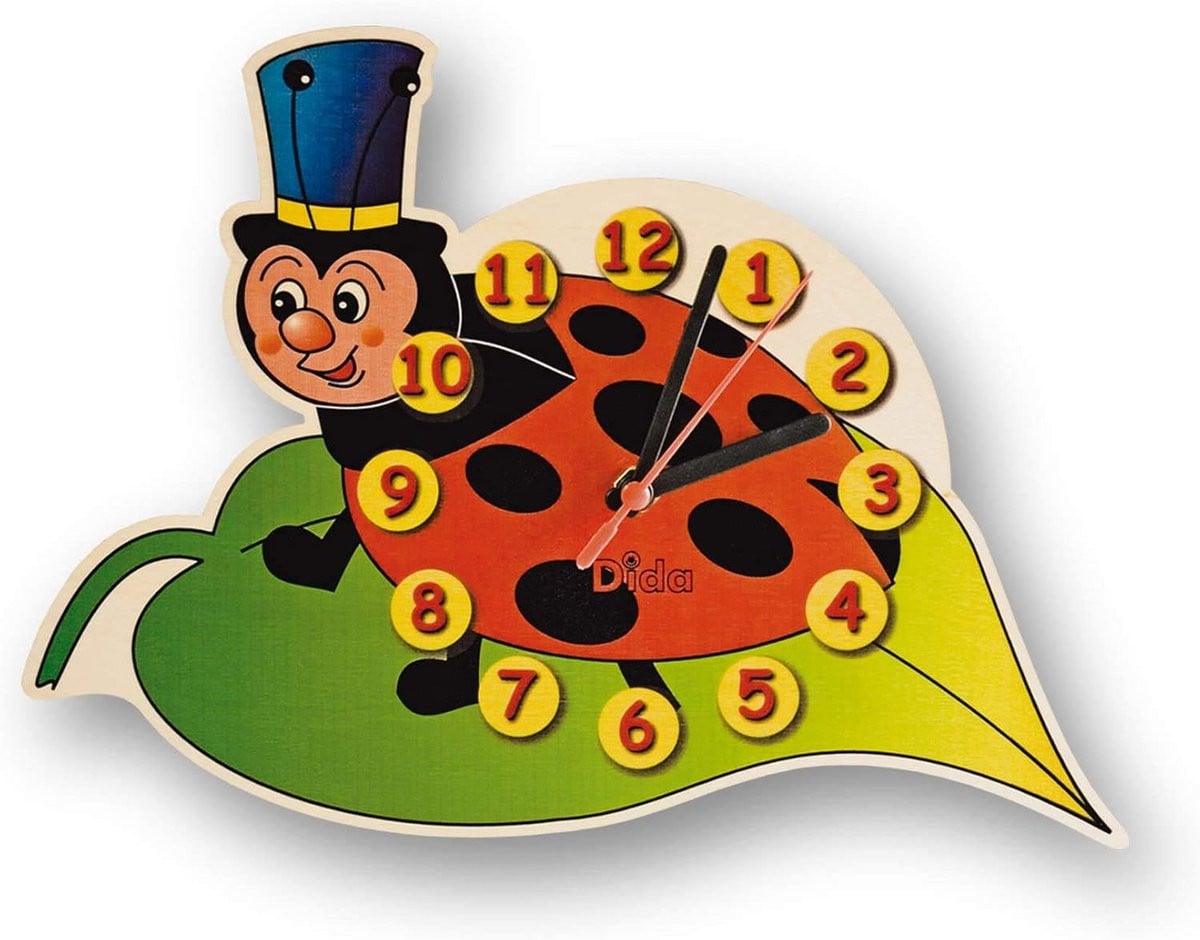 Houten Analoge Wandklok Vlindermodel voor Kinderen