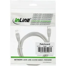 INLINE Patchkabel, SF/UTP, Cat,5e, weiß, 50m