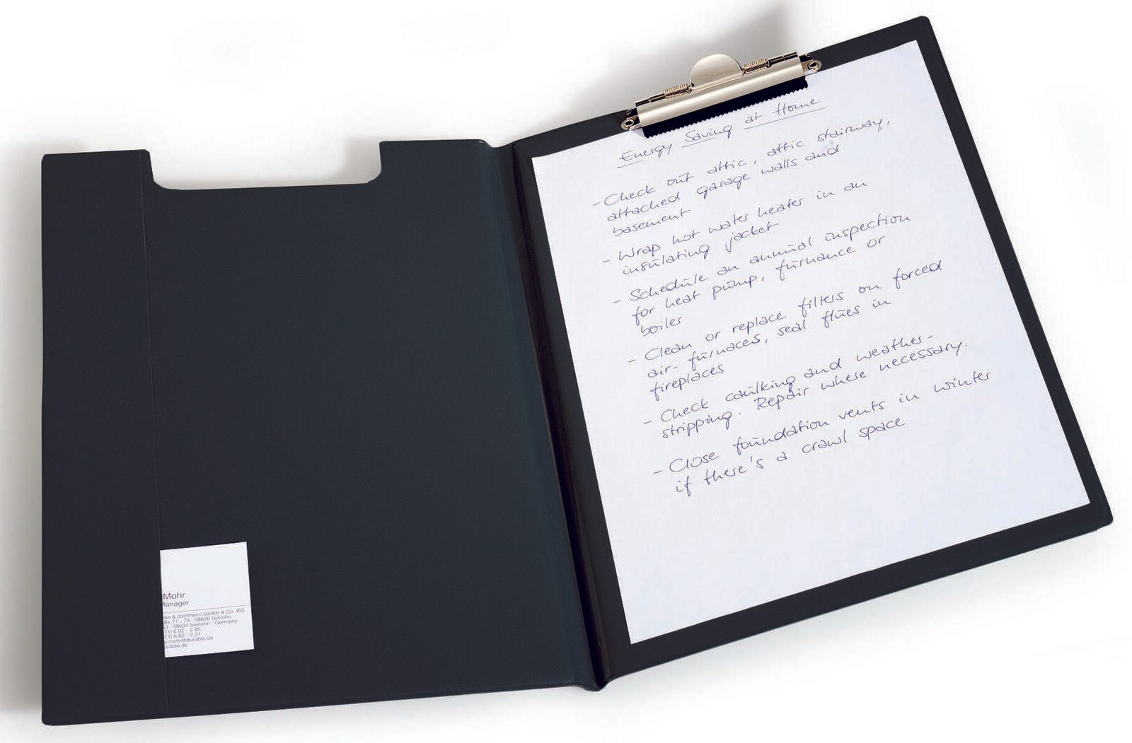DURABLE Klemmbrettmappe DIN A4 schwarz 235701