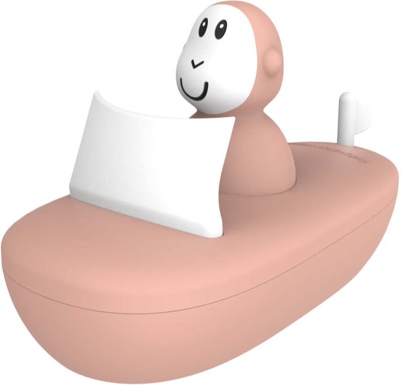 Matchstick Monkey Endless Bathtime Fun Boat Set jouet aquatique Dusty Pink 2 pcs