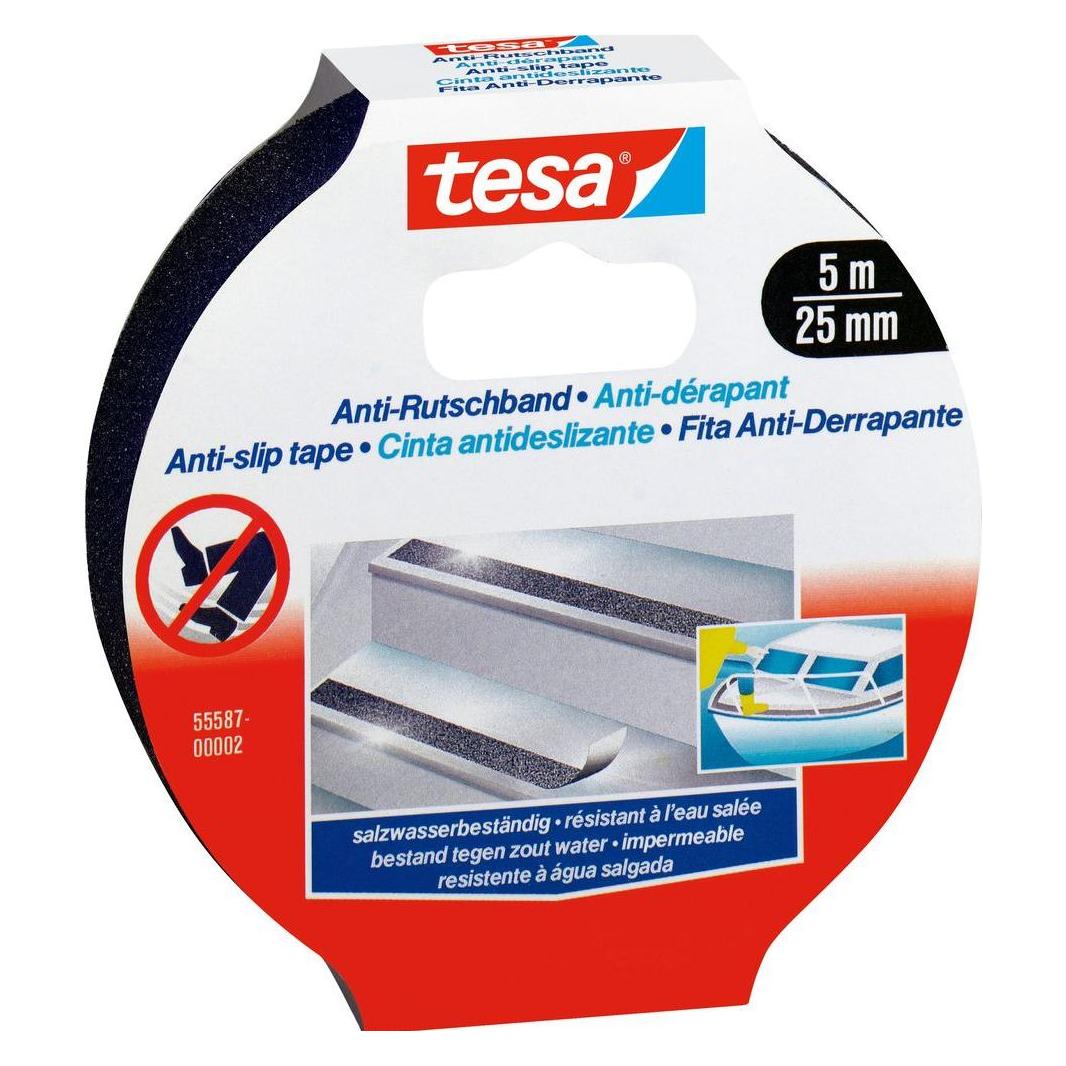 tesa Anti Rutschband, rutschfestes Klebeband für innen und aussen (25 mm) (55587-00002-11)