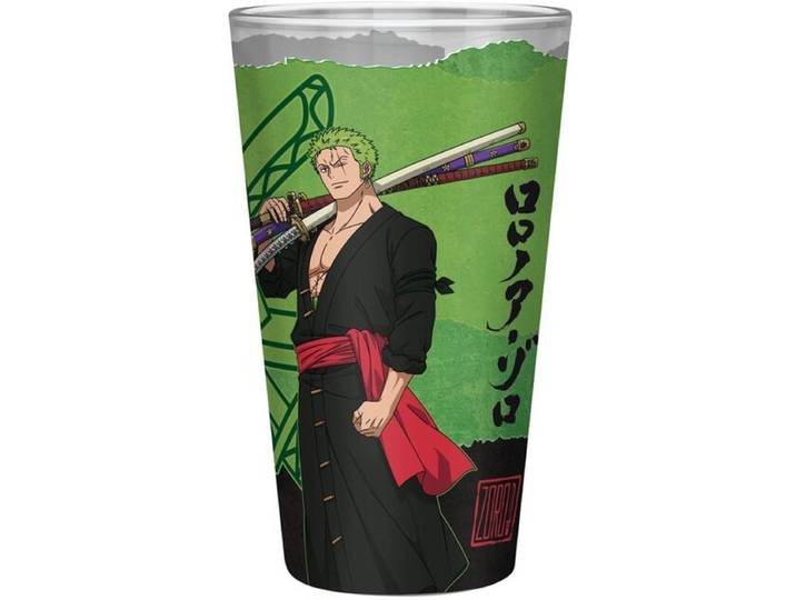 One Piece Zoro Unisex Drinkglas - meerkleurig - Standard