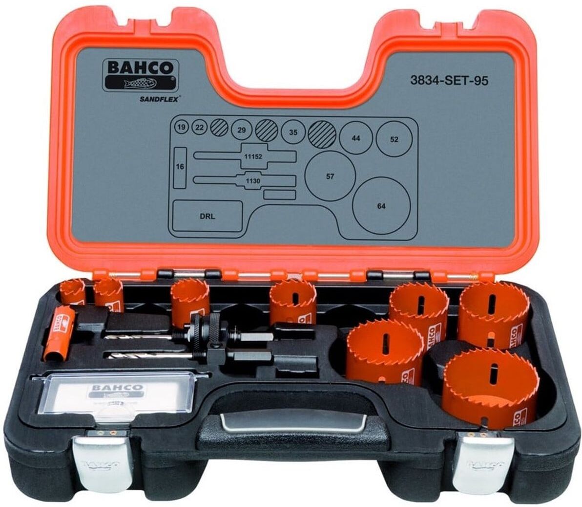 Bahco set di seghe a tazza, 3834-SET-95