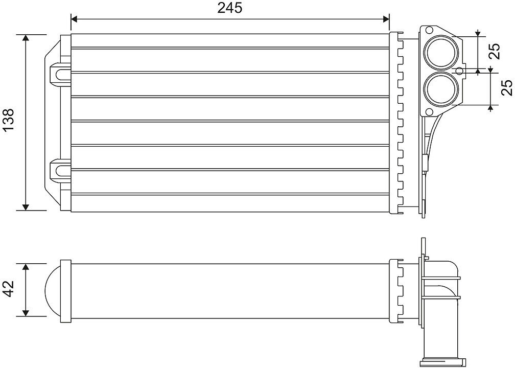 Valeo Wärmetauscher, Innenraumheizung 812221 Für Citroën (Df-Psa)