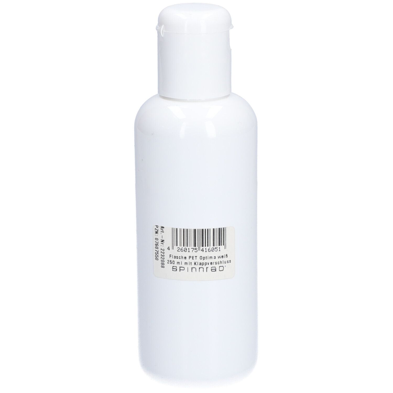 Flasche PET Optima weiß m.Klappdeckel 250 ml Flaschen
