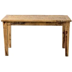 SIT Möbel RUSTIC Tisch lackiertes Mangoholz |L 140 x B 70 x H 76 cm | natur / antik | 01914-04 | Serie RUSTIC