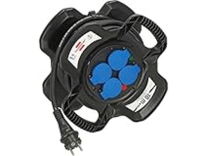 Brennenstuhl Enrouleur électrique compact X-GUM, 10m H07RN-F 3G2,5 noir