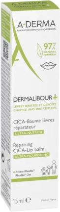 A-DERMA Dermalibour+ Bálsamo Lábios Reparador CICA 15ml