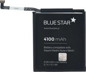 Bluestar vervangingsaccu compatibel met Xiaomi Redmi Note 4, 4100mAh, Li-ion, model BN41