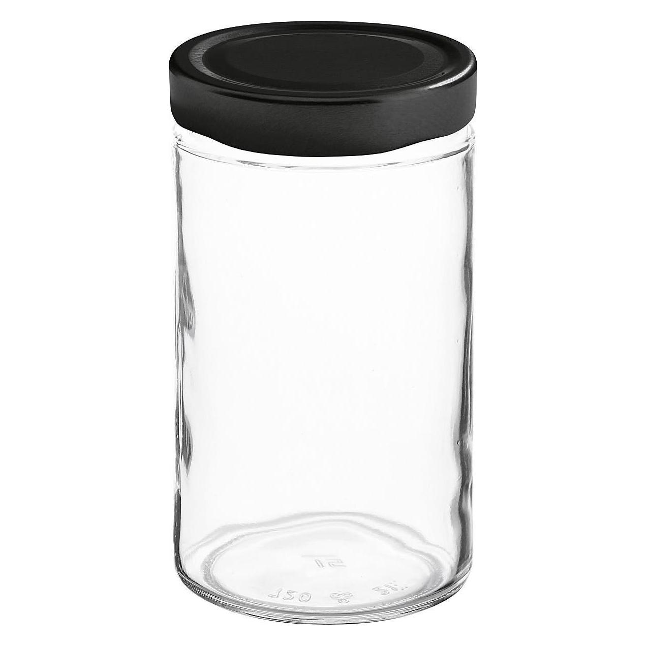 Dosen-Zentrale Hochrandglas 720ml Cap 82mm sw (1 Stk., 1.06 l) (DOSEN-ZENTRALE) Mindestbestellmenge: 6 Stück