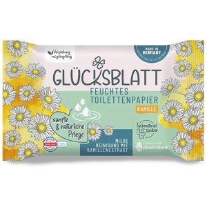 Glücksblatt Feuchtes-Toilettenpapier Kamille, sanfte & natürliche Pflege, 42 Tücher