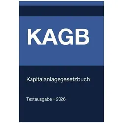 KAGB - Kapitalanlagegesetzbuch (Deutschland) 2026, Fachbücher von Gesetze24 Deutschland