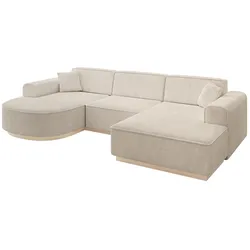 WOHNLANDSCHAFT ARRIO-U1 303x171x83 cm Beige