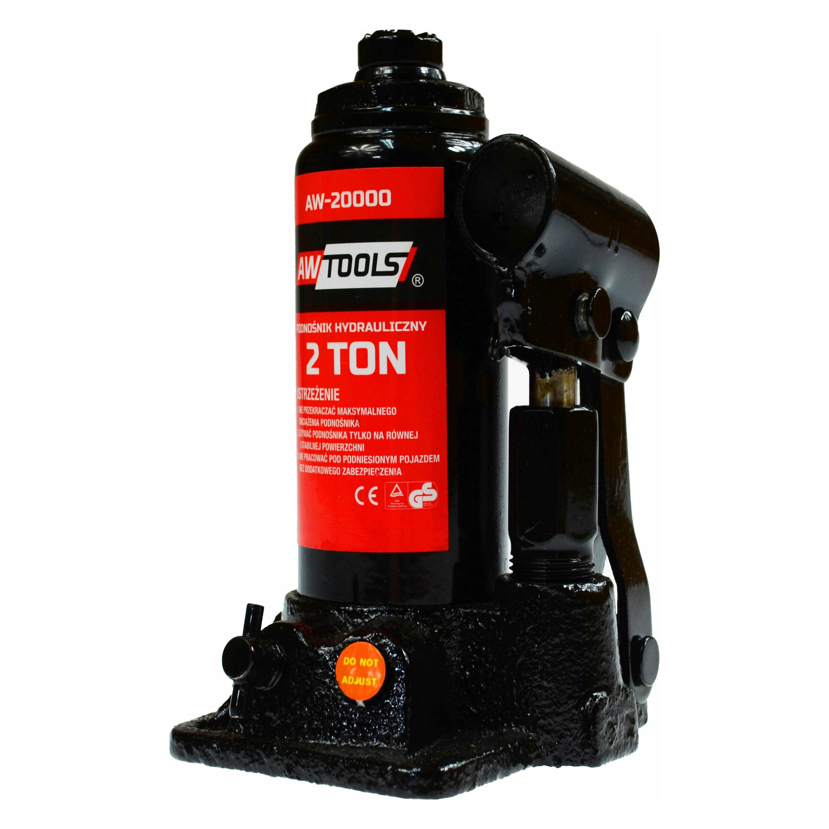 Awtools DŹWIGNIK HYDRAULICZNY TŁOKOWY / SŁUPKOWY 2 TONY 148 - 290mm (2000 kg, 14.80 - 29 cm) (AW20000)